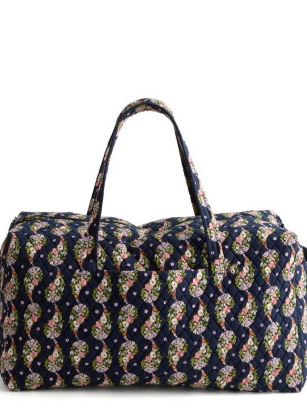 Vera Bradley Paisley Rain (Floral Navy) XL Travel Duffel Weekender Bag